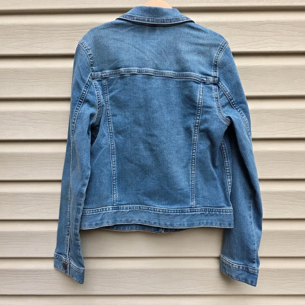Crewcuts J.Crew Girls 12 Blue Denim Jean Jacket Casual School Camp Classic NWT - Picture 5 of 10